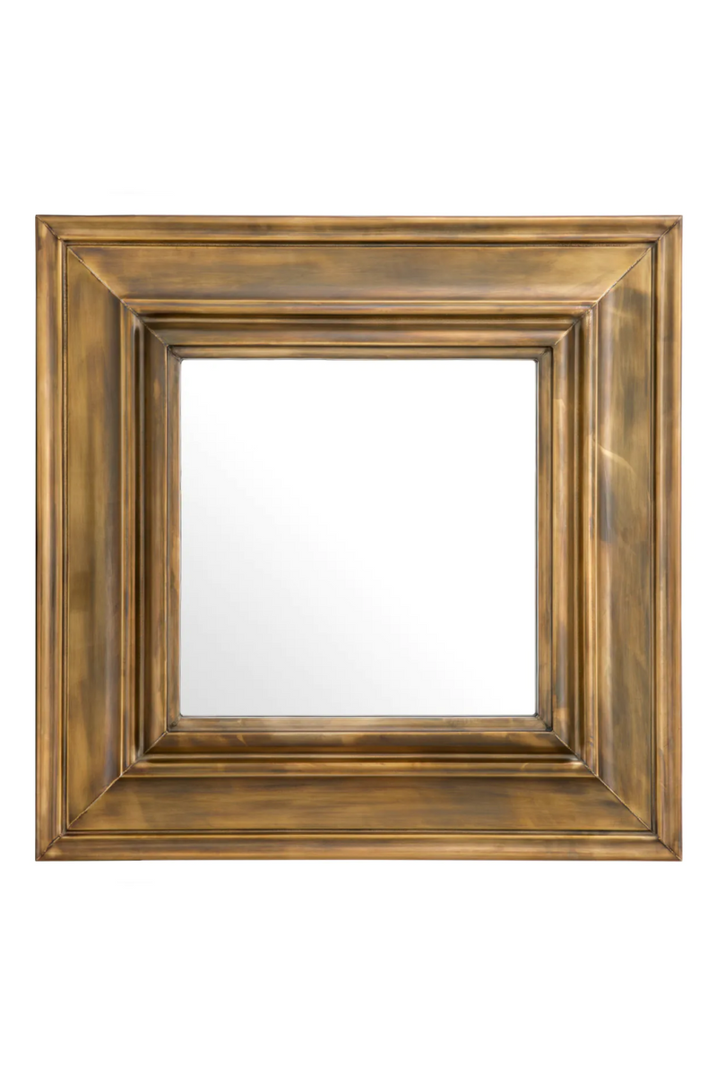 Miroir carré en laiton vieilli | Eichholtz Sanoma | Meubleluxe.fr