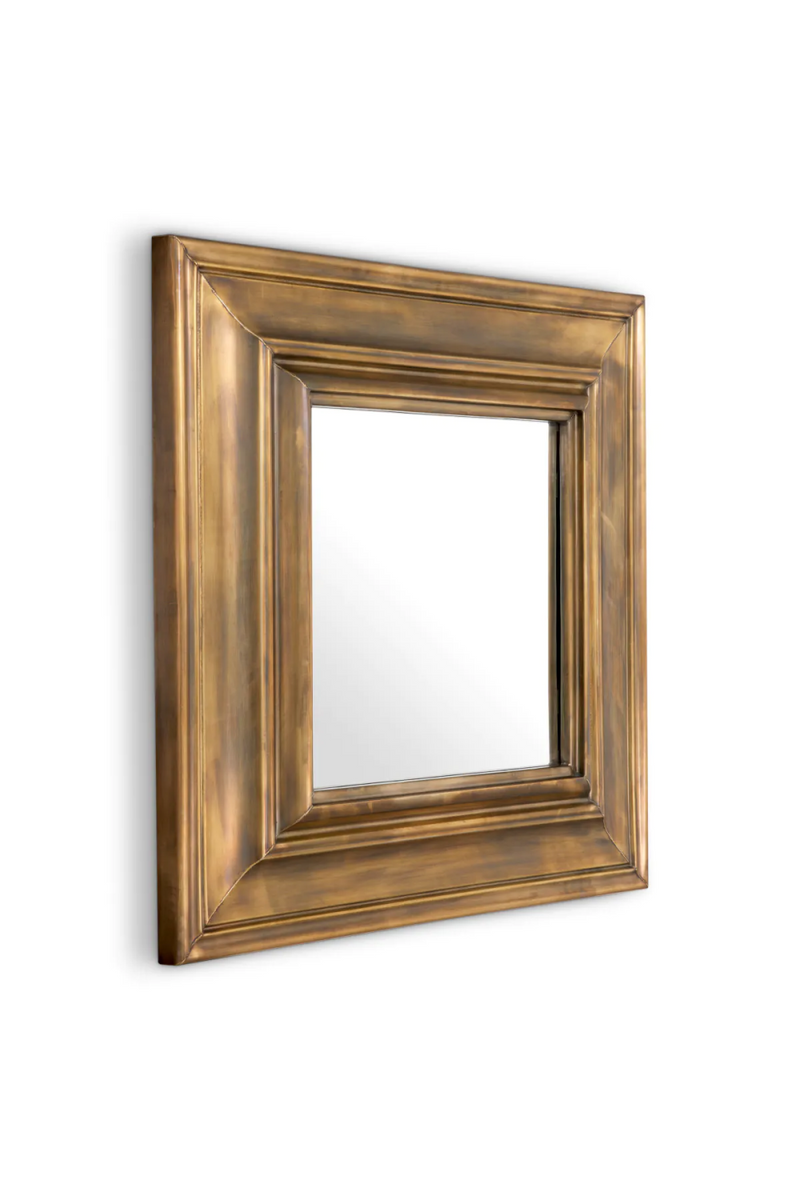 Miroir carré en laiton vieilli | Eichholtz Sanoma | Meubleluxe.fr