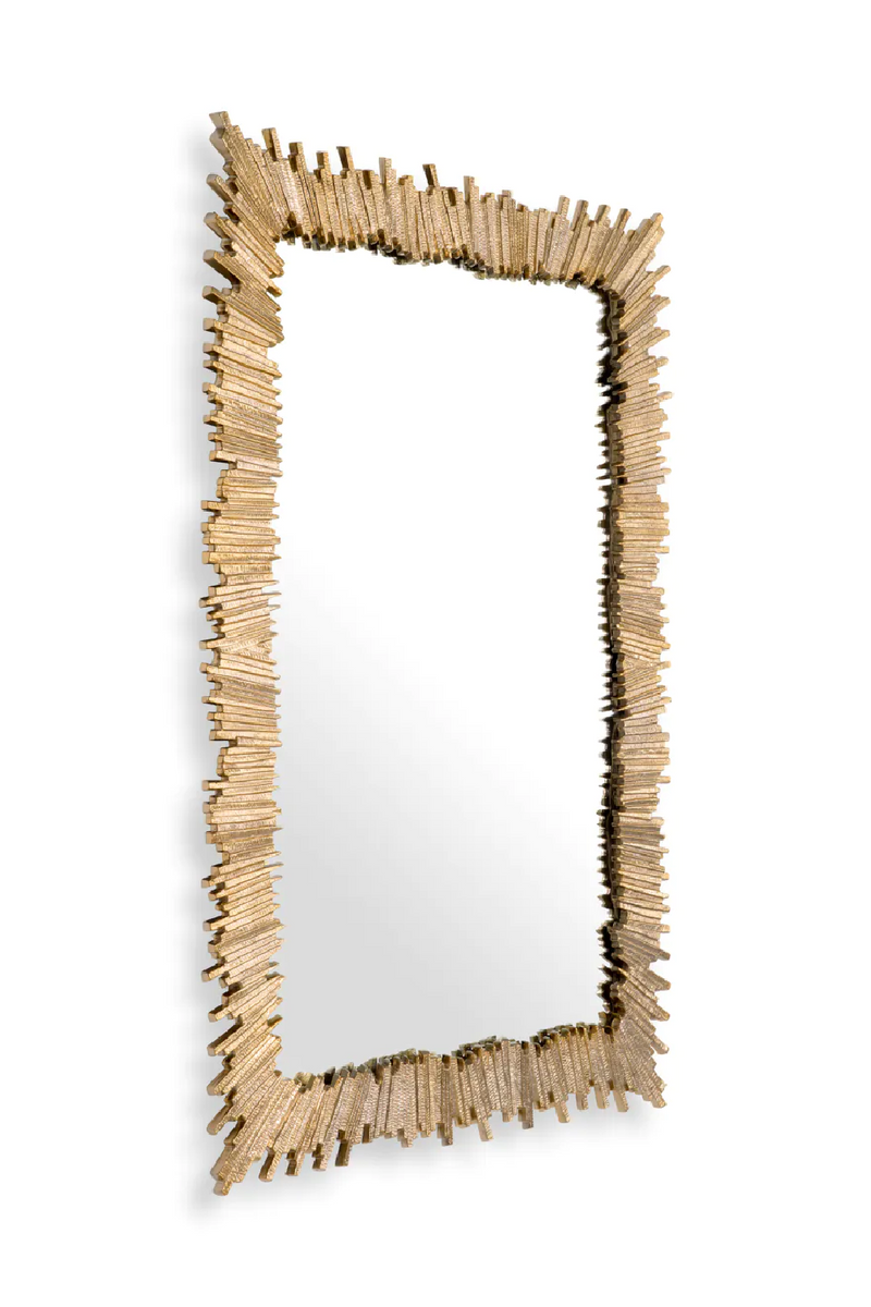 Miroir rectangulaire en métal doré | Eichholtz Bryant | Meubleluxe.fr