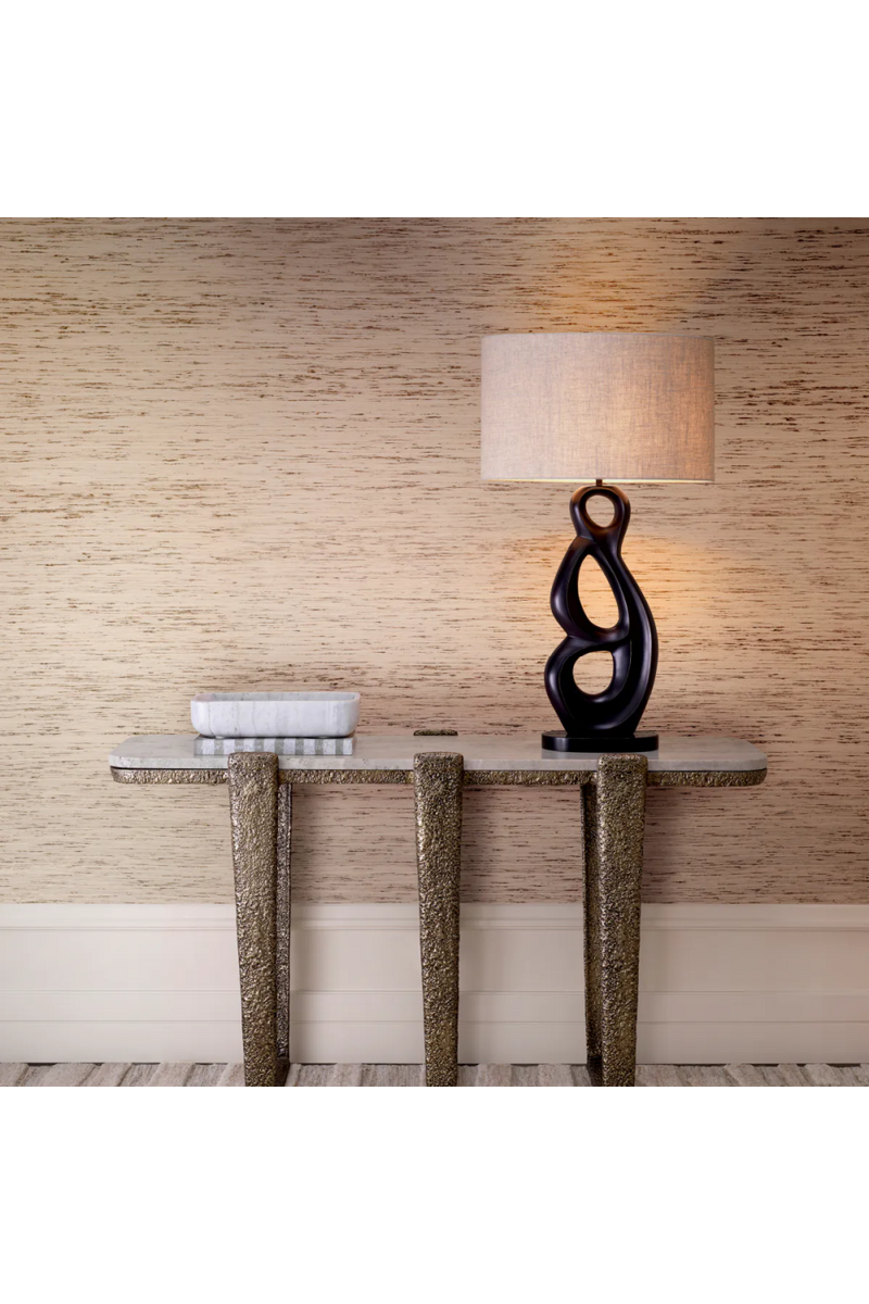 Lampe de table en bronze et en granit | Eichholtz Macias | Meubleluxe.fr