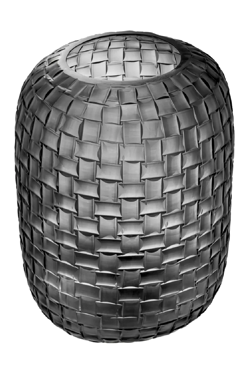 Vase en verre givré gris | Eichholtz Varese L | Meubleluxe.fr