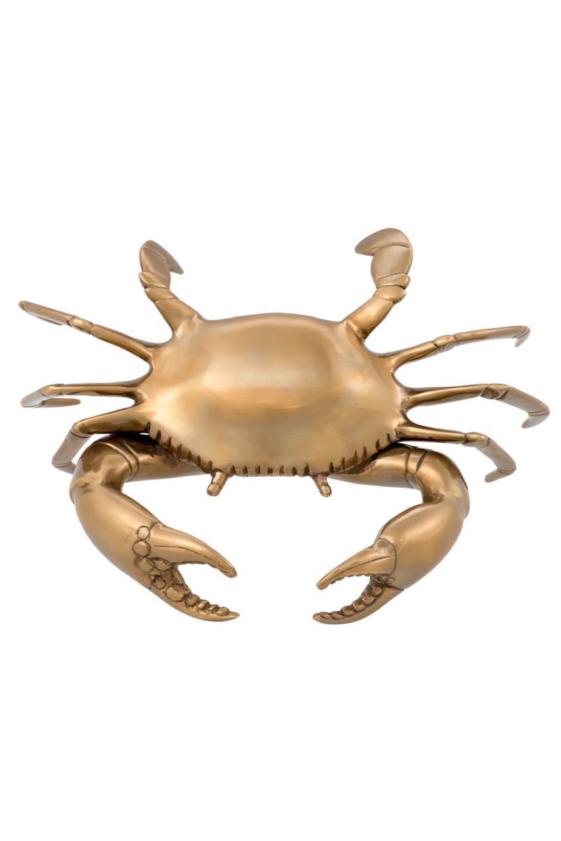 Objet décoratif en laiton vieilli | Eichholtz Crab | Meubleluxe.fr