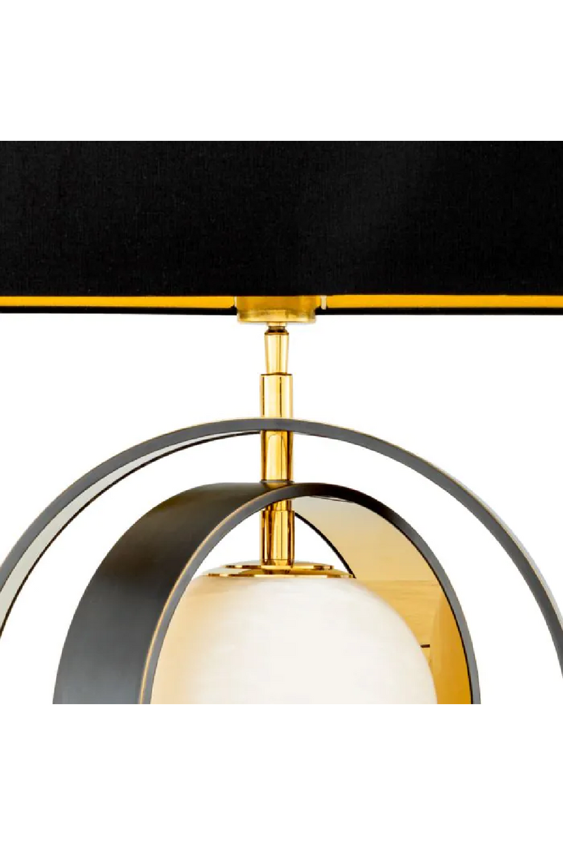 Lampe de table en albâtre et bronze | Eichholtz Pearl | Meubleluxe.fr