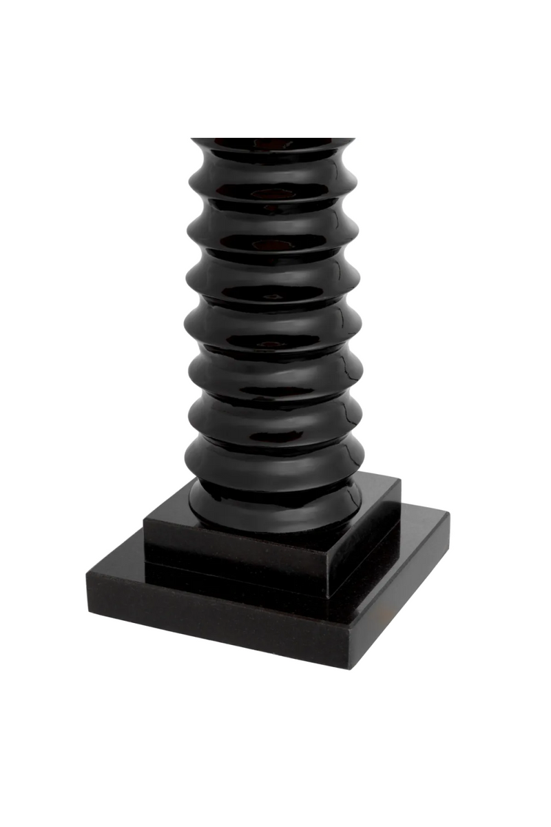 Lampe de table noire en granit | Eichholtz Callao | Meubleluxe.fr