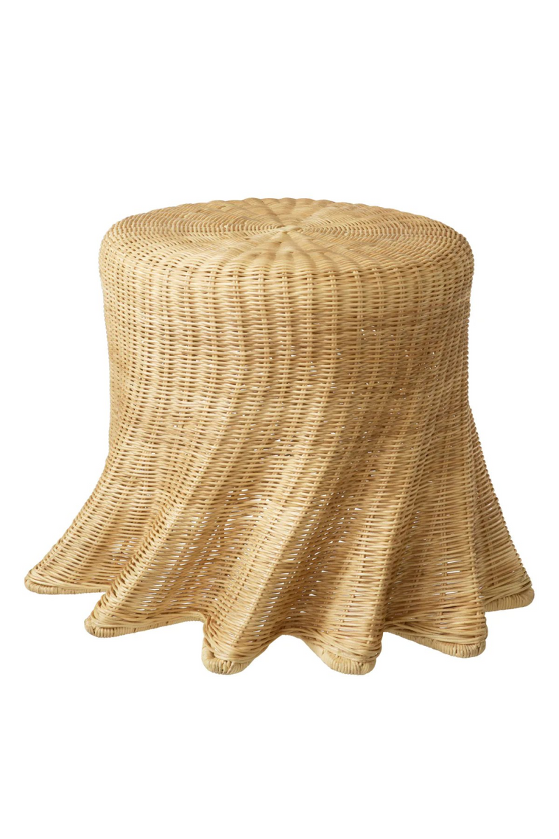 Table d'appoint en rotin naturel | Eichholtz Rolph | Meubleluxe.fr