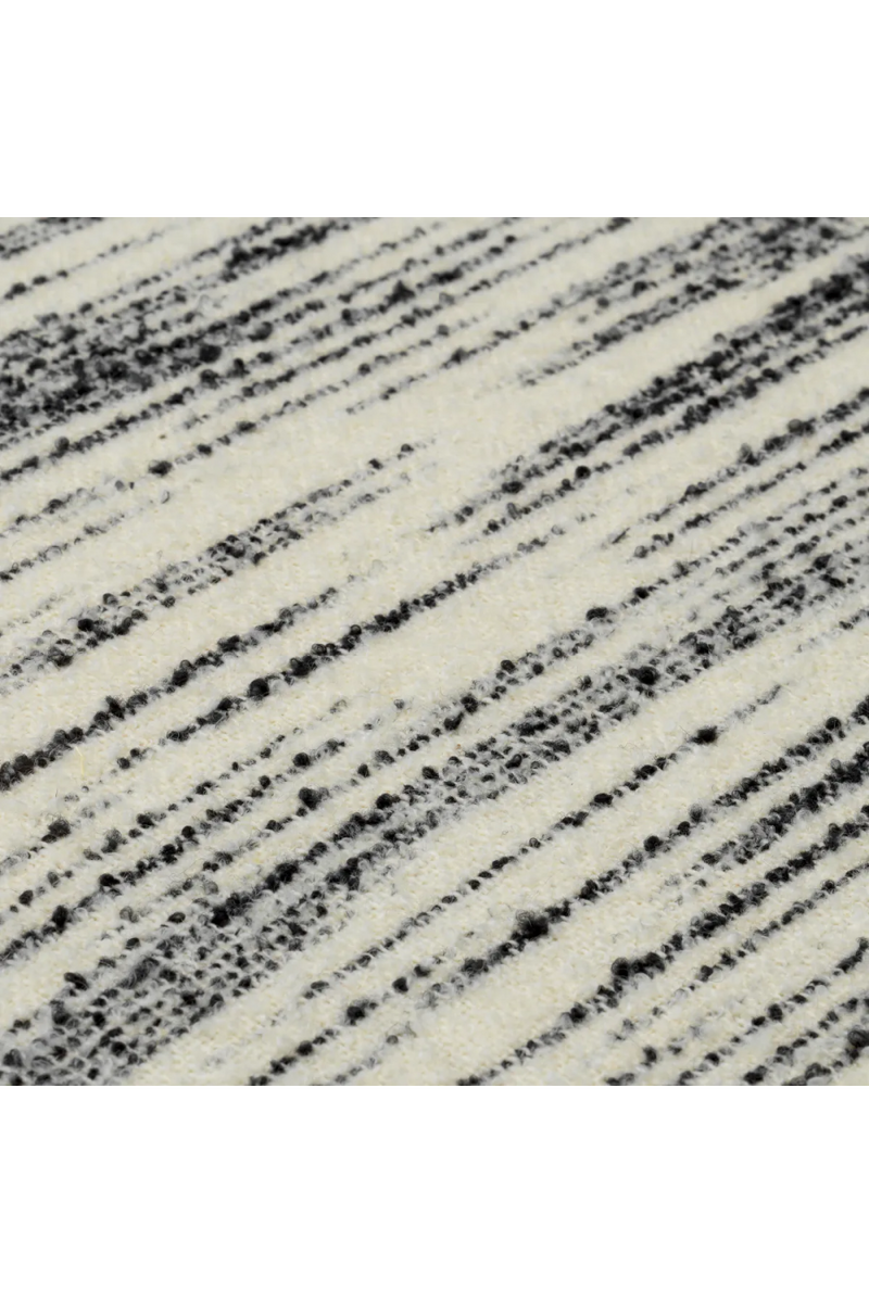 Fauteuil en tissu noir et blanc | Eichholtz Venosa | Meubleluxe.fr