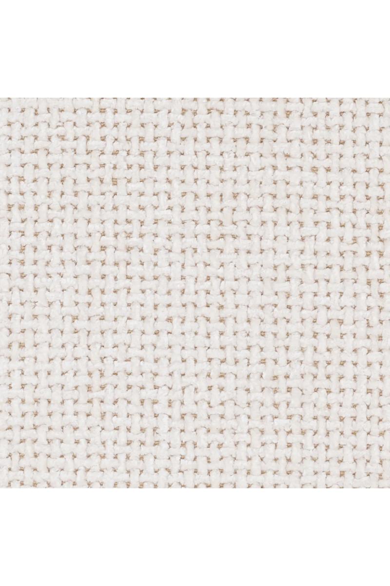 Pouf en tissu Lyssa blanc cassé | Eichholtz Ortega | Meubleluxe.fr