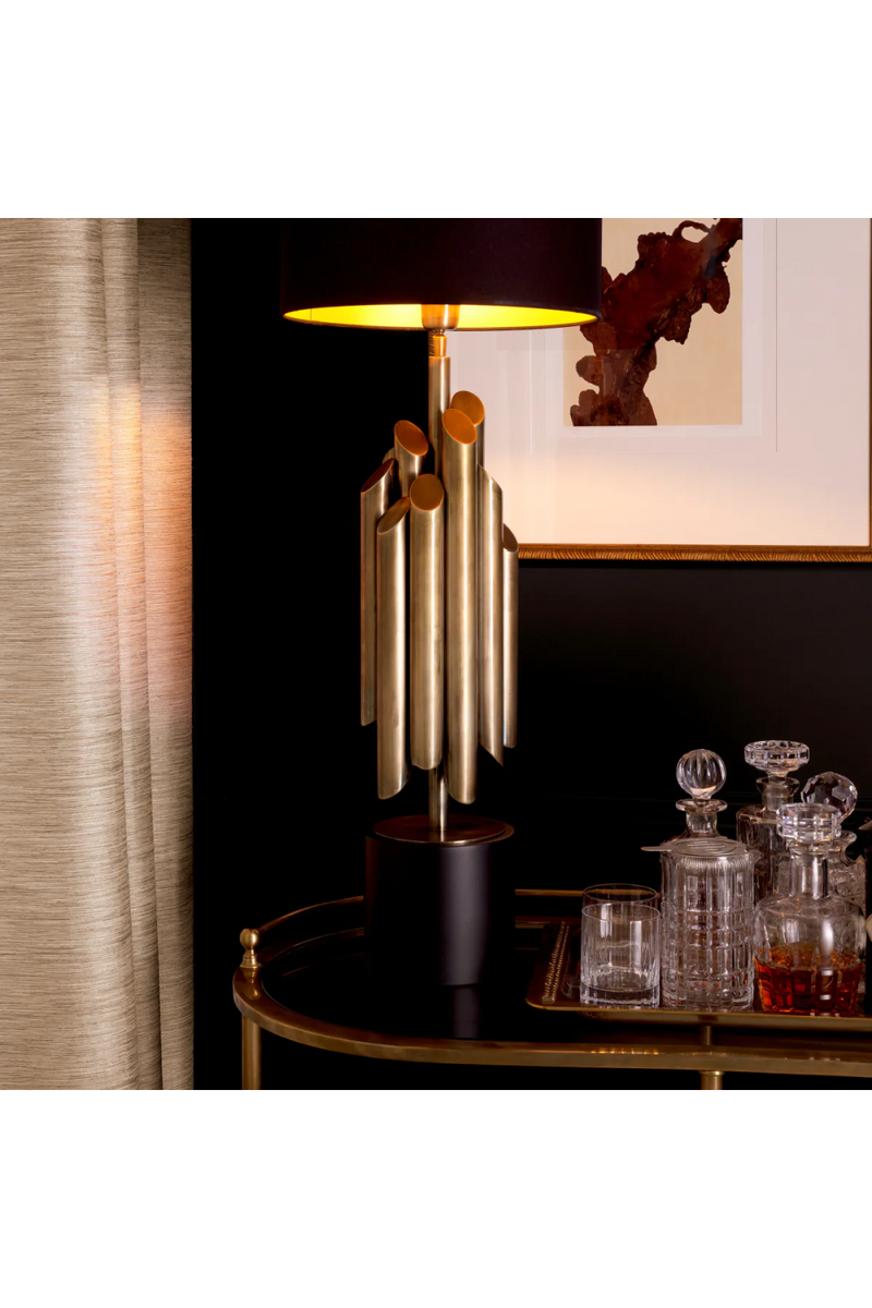 Lampe de table en laiton vieilli | Eichholtz Beau Rivage | Meubleluxe.fr