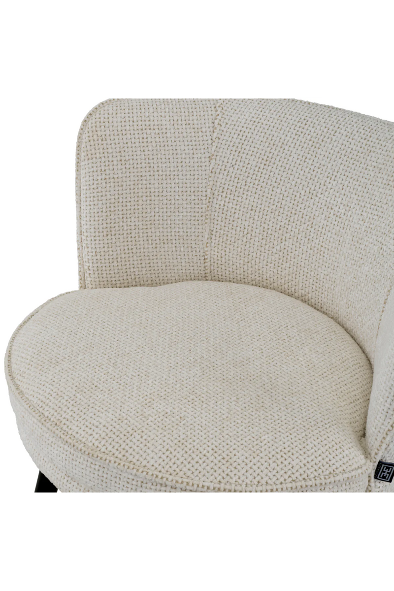 Chaise de comptoir en tissu blanc cassé | Eichholtz Grenada | Meubleluxe.fr 