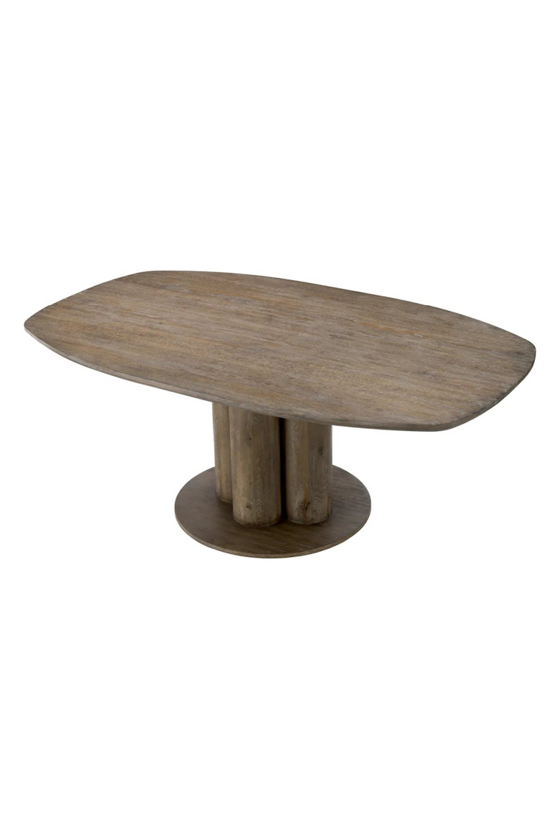 Table à manger en placage de chêne marron Silverstone | Eichholtz Westwood | Meubleluxe.fr