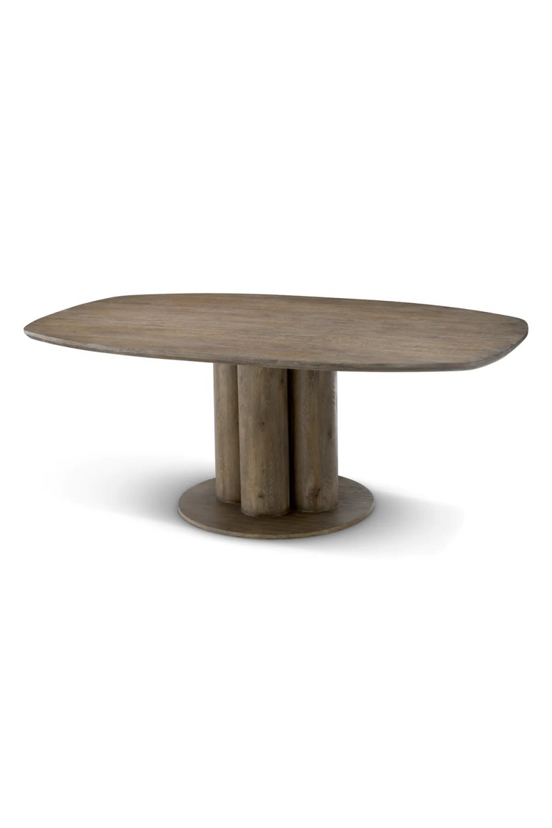 Table à manger en placage de chêne marron Silverstone | Eichholtz Westwood | Meubleluxe.fr