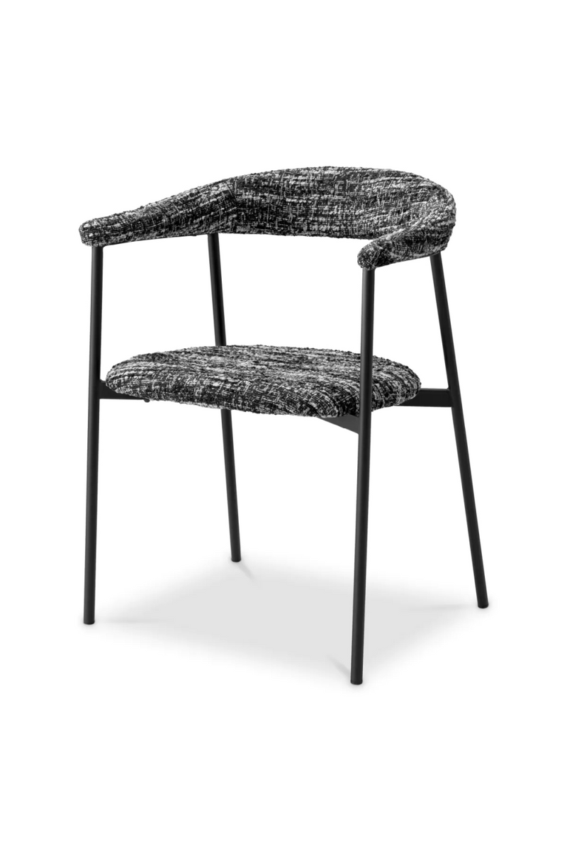 Silla de Comedor Bouclé Negra (Set de 2) | Eichholtz Julio | Meubleluxe.fr