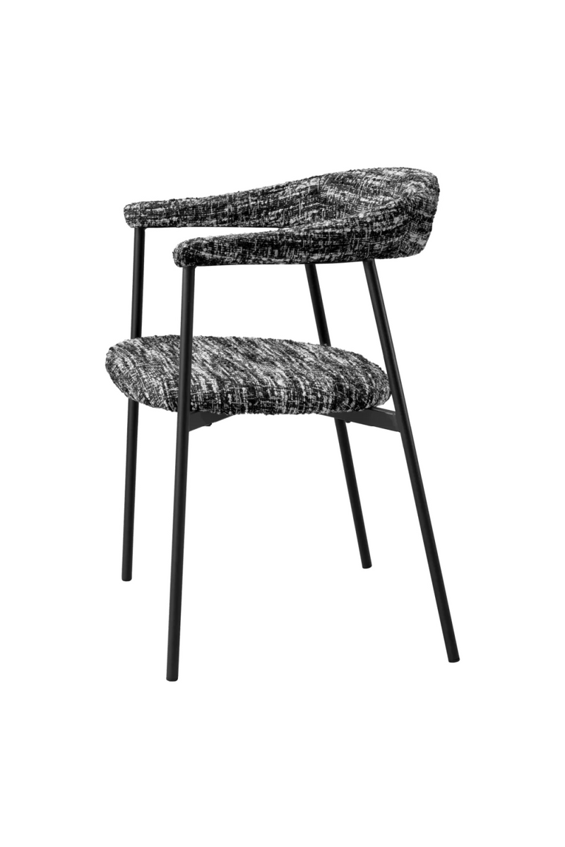 Silla de Comedor Bouclé Negra (Set de 2) | Eichholtz Julio | Meubleluxe.fr