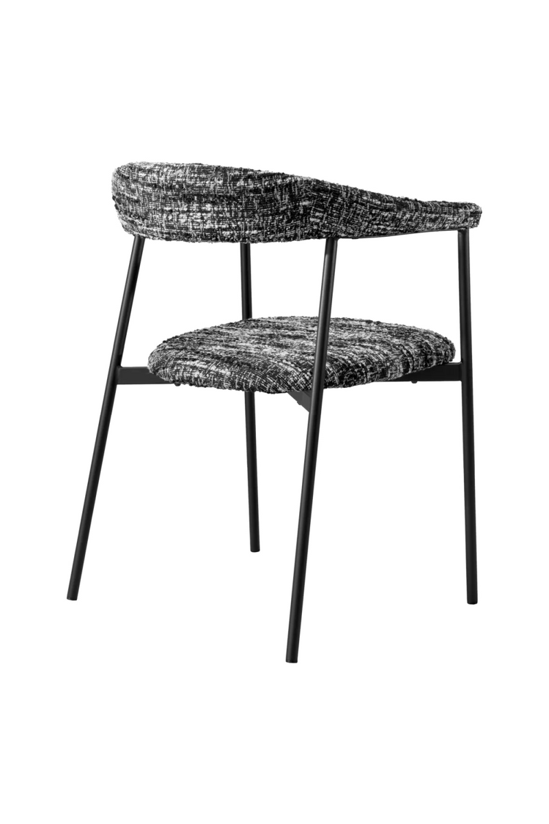 Silla de Comedor Bouclé Negra (Set de 2) | Eichholtz Julio | Meubleluxe.fr