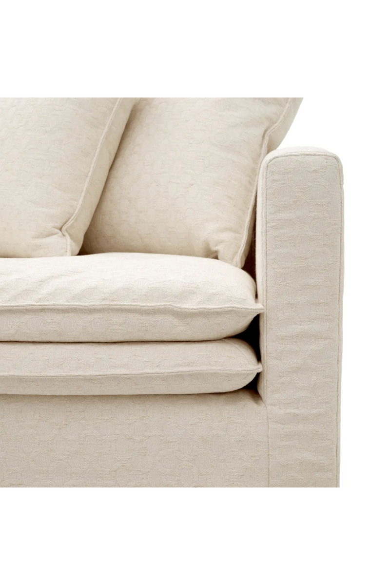 Fauteuil Sunbeam brisé blanc | Eichholtz Montgomery | Muebleluxe.fr