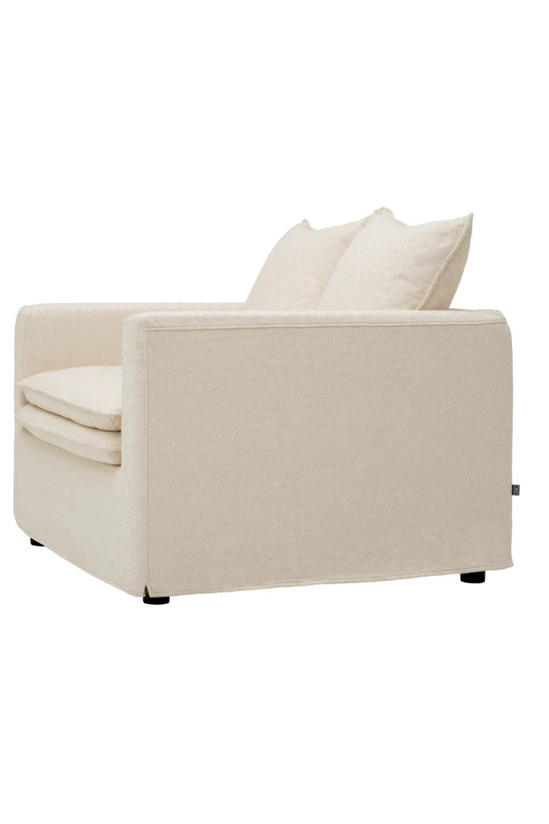 Fauteuil Sunbeam brisé blanc | Eichholtz Montgomery | Muebleluxe.fr