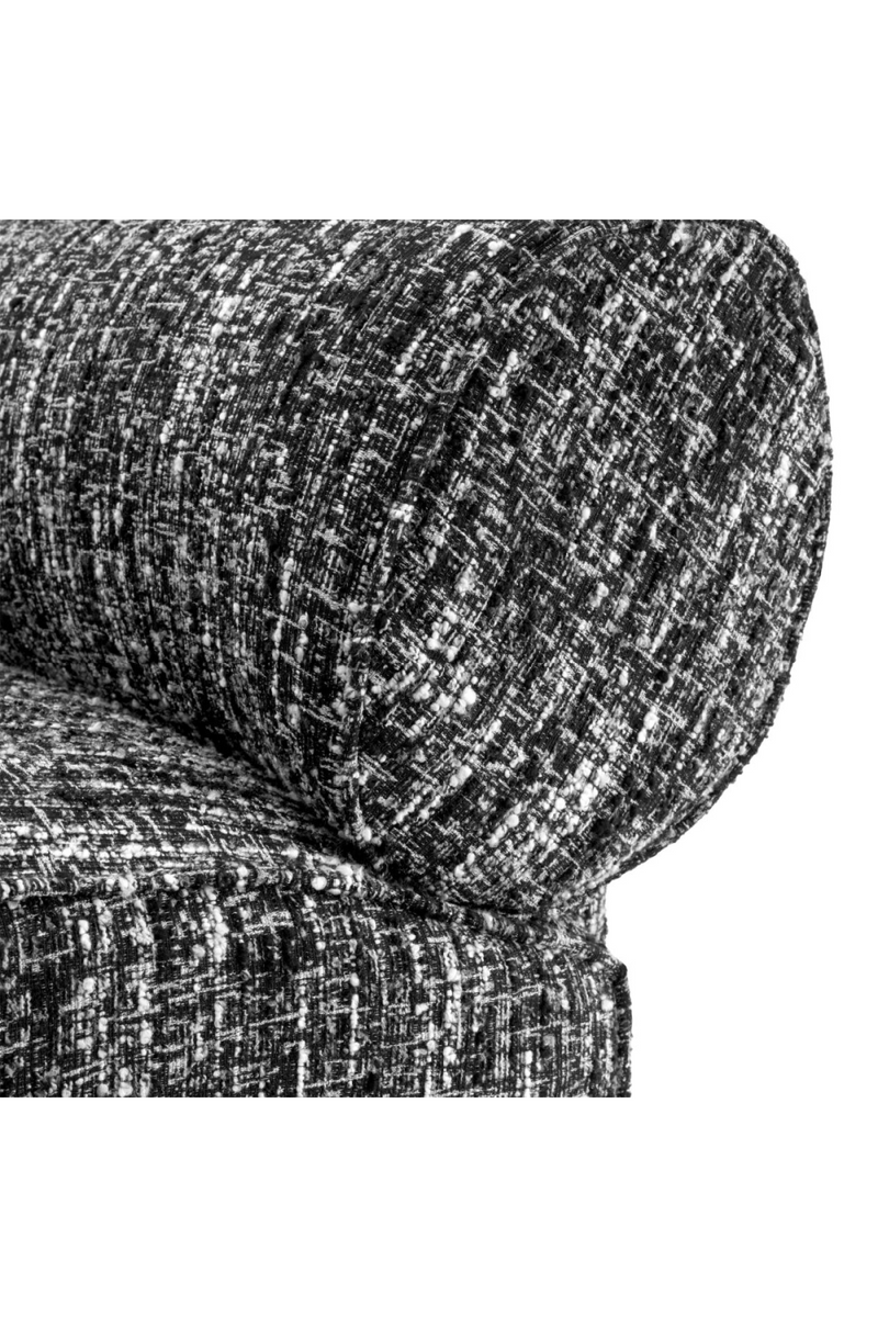 Fauteuil bouclé Sonata Noir | Eichholtz Urbano | Meubleluxe.fr