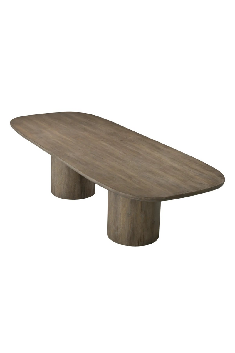 Table à manger en placage de chêne marron Silverstone | Eichholtz Lindbrook | Meubleluxe.fr