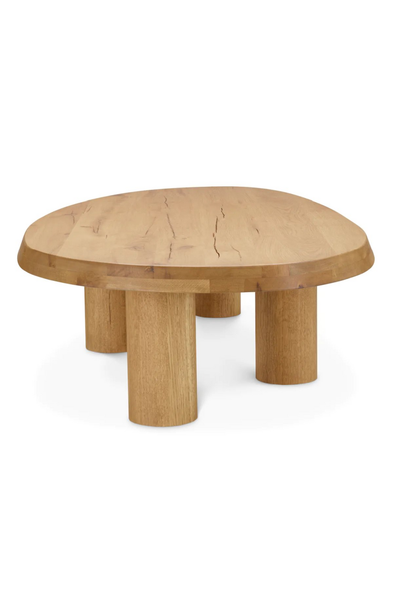 Table basse en chêne recyclé | Eichholtz Prelude | Meubleluxe.fr