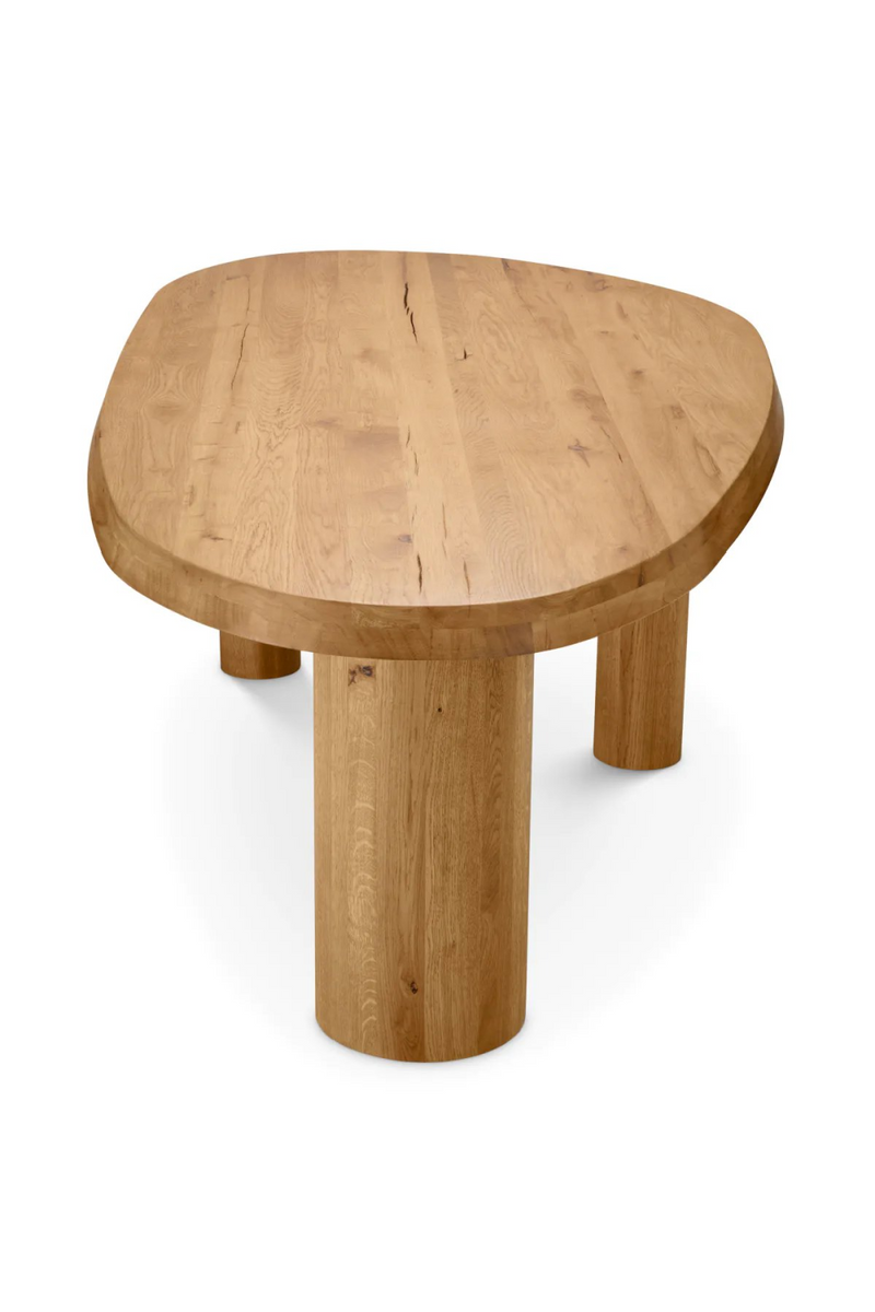 Table à manger en chêne recyclé  | Eichholtz Prelude | Meubleluxe.fr