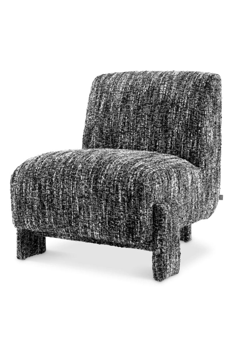 Fauteuil bouclé Sonata Noir | Eichholtz Rockdale | Meubleluxe.fr