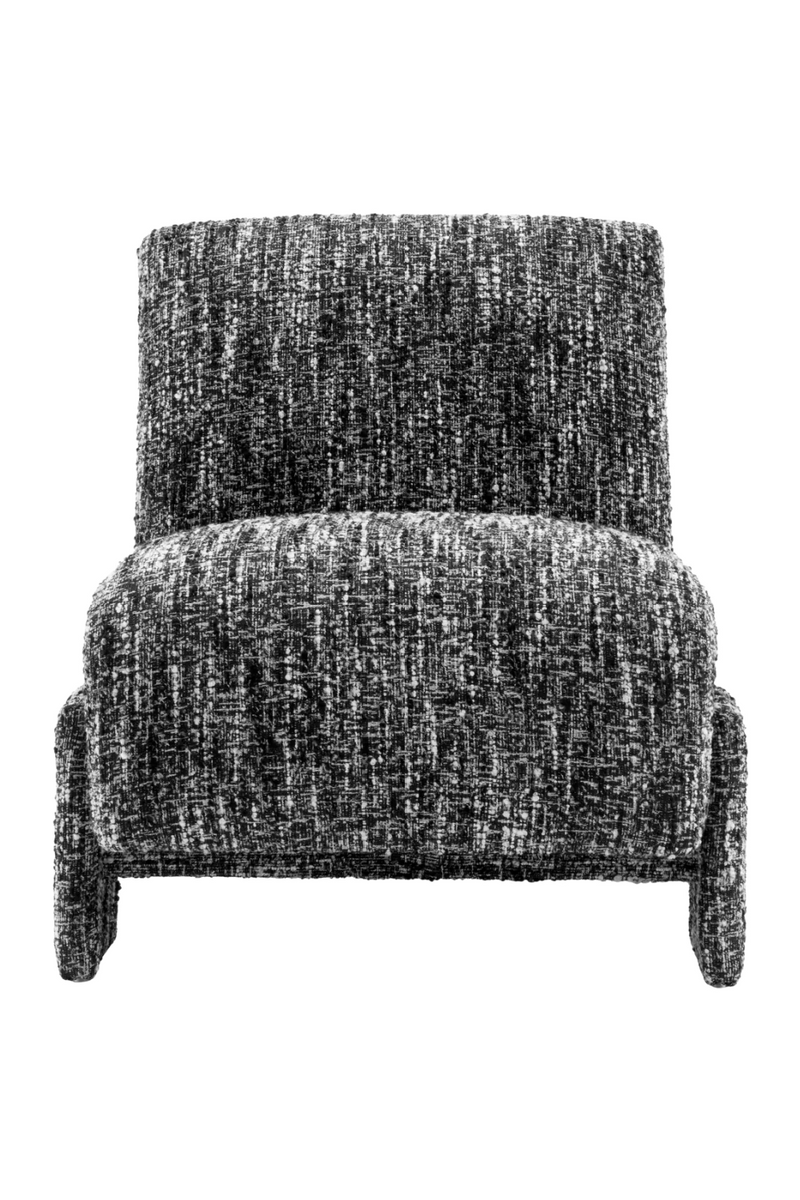 Fauteuil bouclé Sonata Noir | Eichholtz Rockdale | Meubleluxe.fr