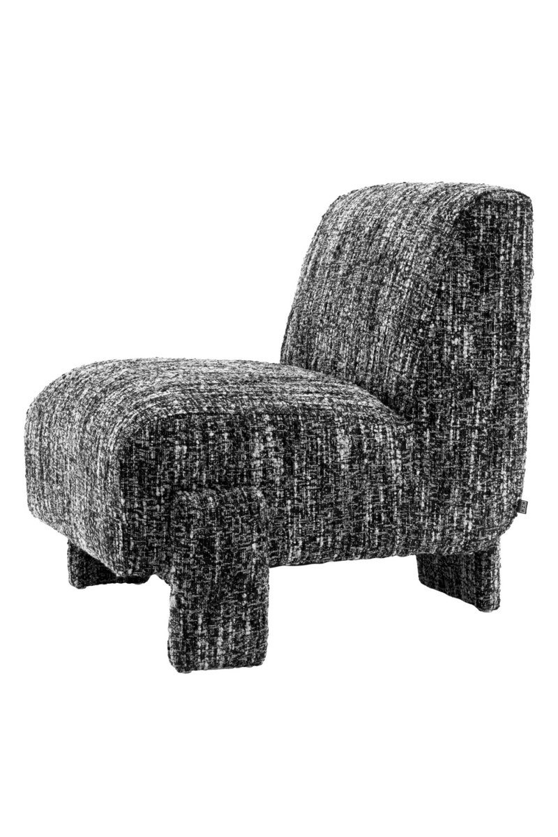 Fauteuil bouclé Sonata Noir | Eichholtz Rockdale | Meubleluxe.fr