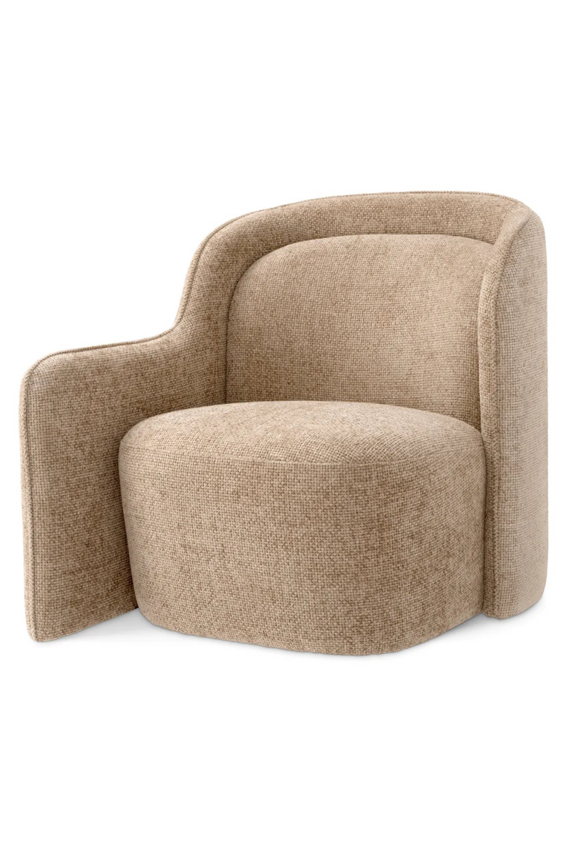 Fauteuil en Lyssa Sable (gauche) | Eichholtz Barrier | Meubleluxe.fr