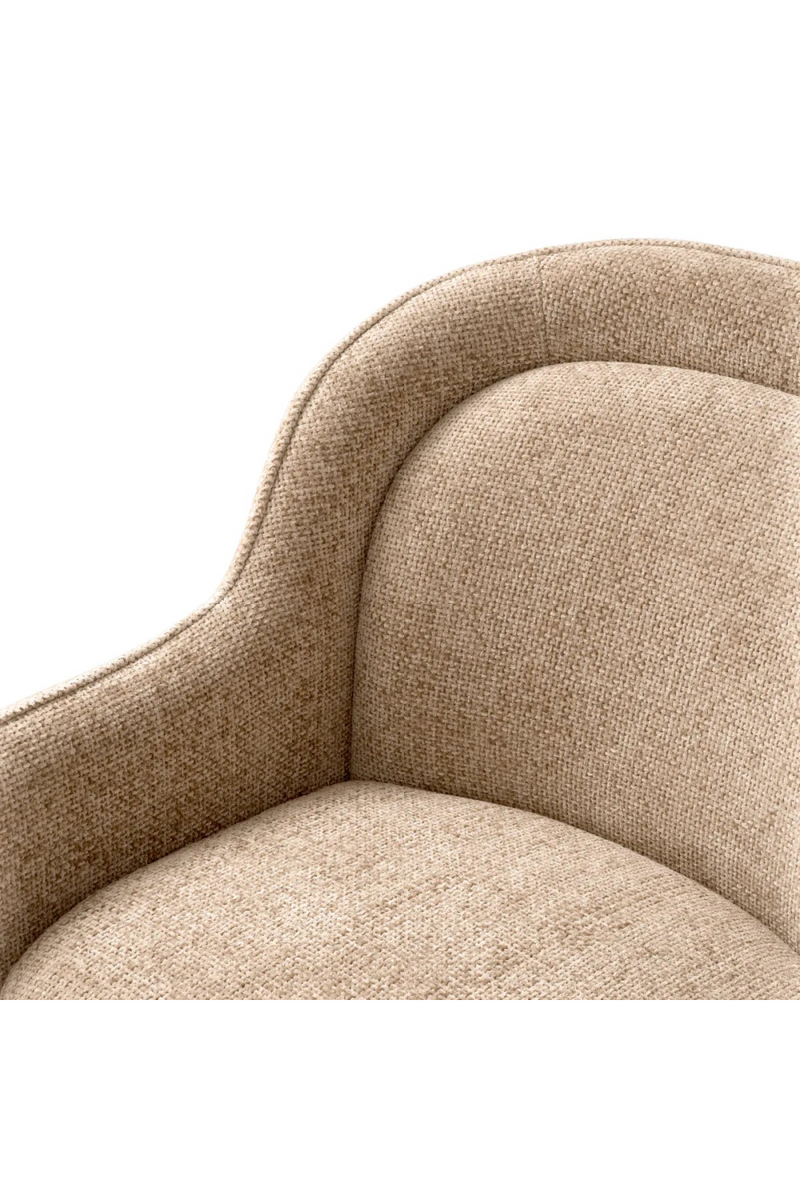 Fauteuil en Lyssa Sable (gauche) | Eichholtz Barrier | Meubleluxe.fr