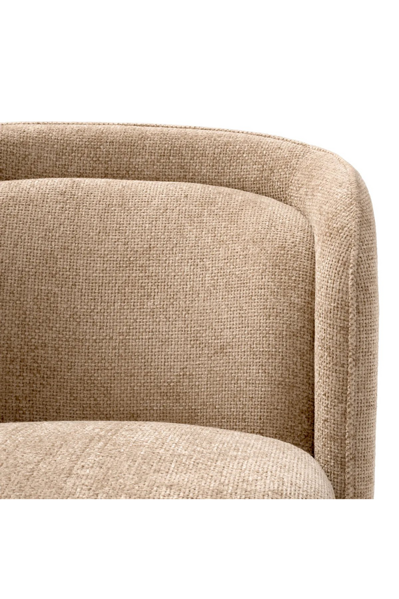 Fauteuil en Lyssa Sable (gauche) | Eichholtz Barrier | Meubleluxe.fr