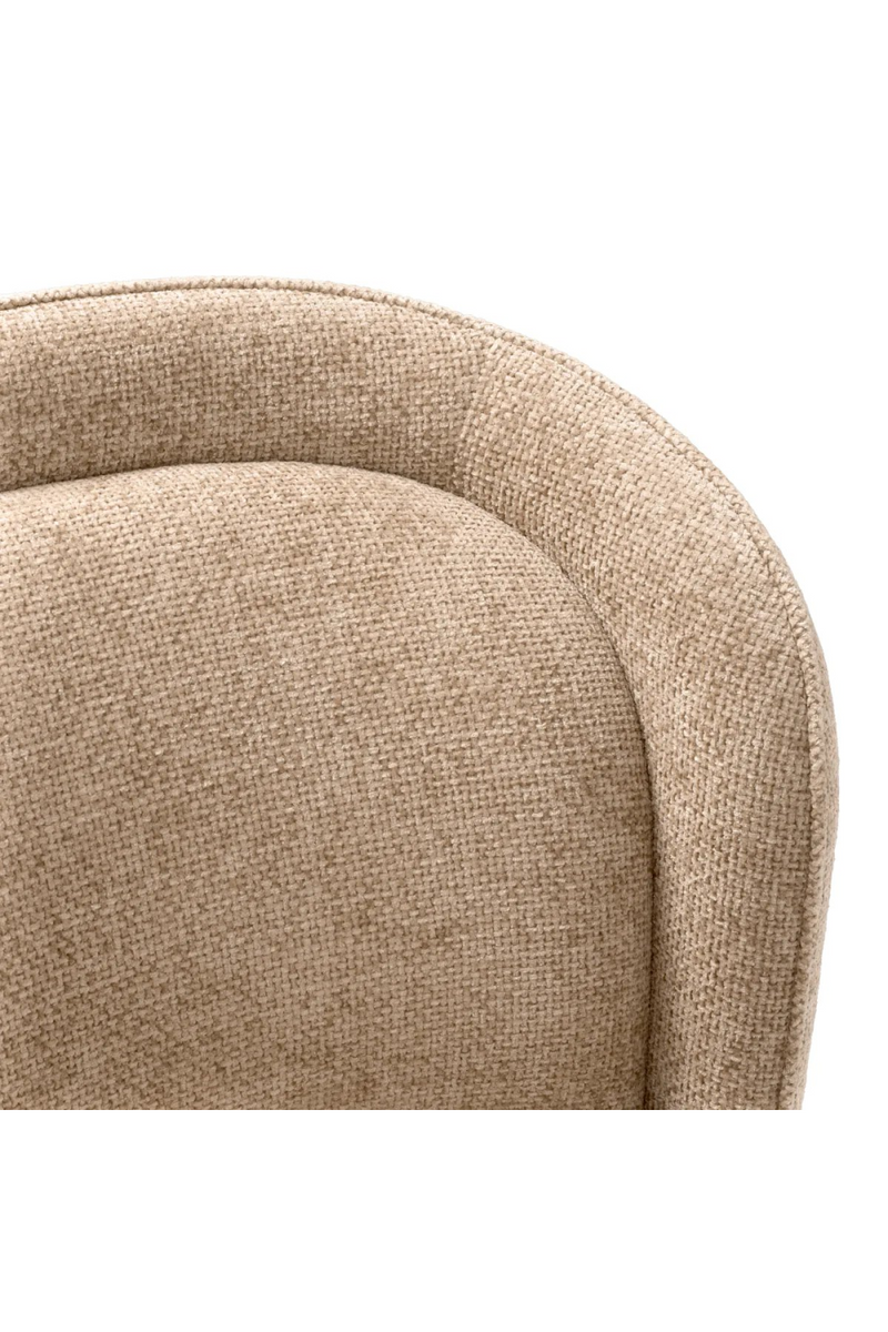 Fauteuil en Lyssa Sable (gauche) | Eichholtz Barrier | Meubleluxe.fr