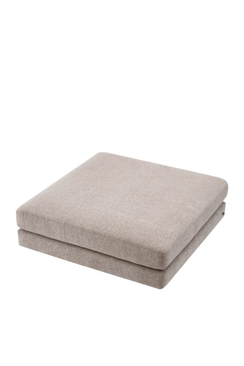 Pouf en tissu Nuoro Gris | Eichholtz Lounge Club | Meubleluxe.fr