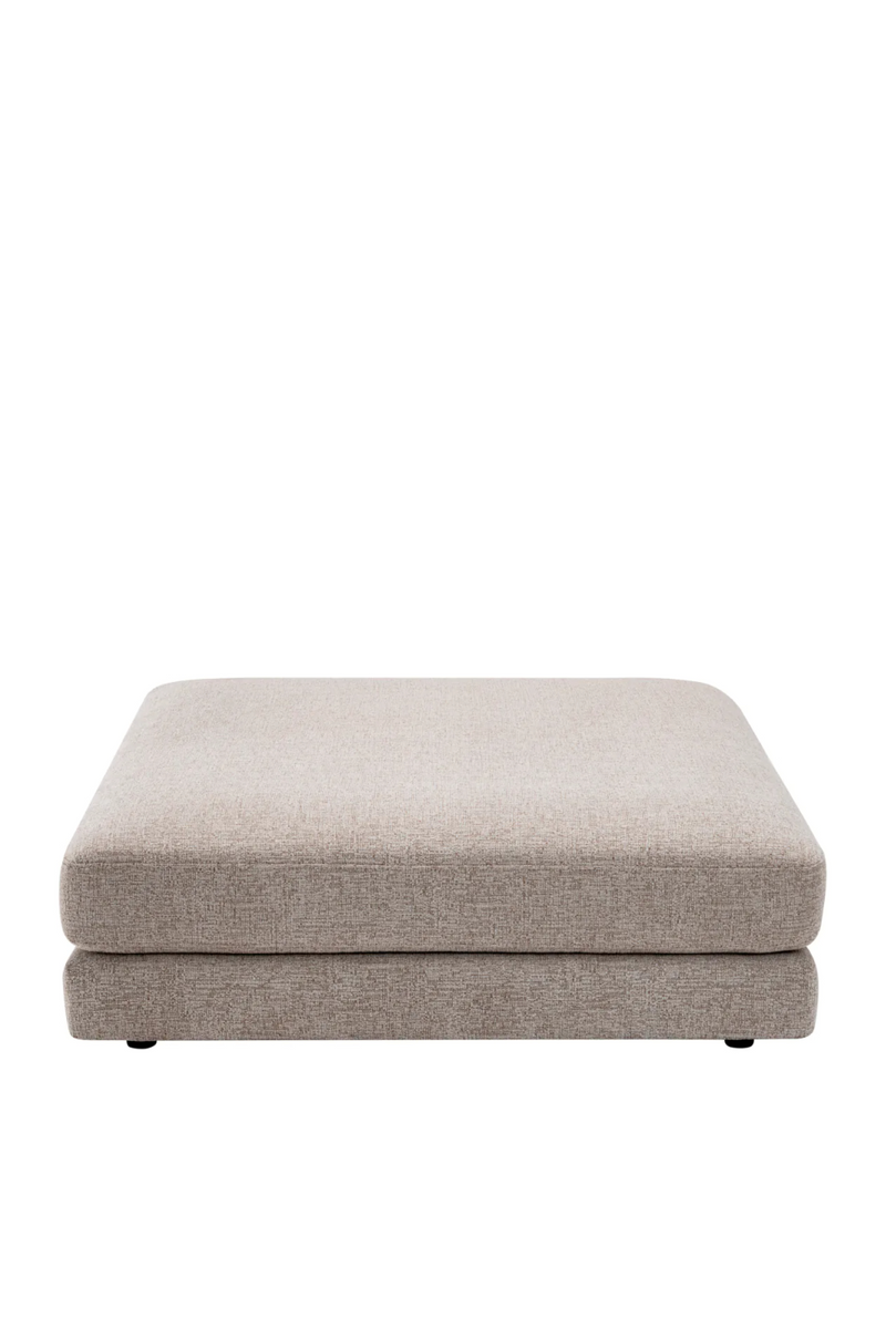 Pouf en tissu Nuoro Gris | Eichholtz Lounge Club | Meubleluxe.fr