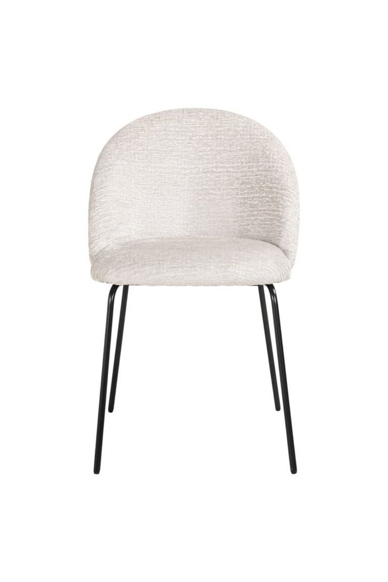 Modern Dining Chair Bouclé White | richmond indigo