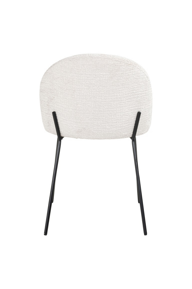 Modern Dining Chair Bouclé White | richmond indigo