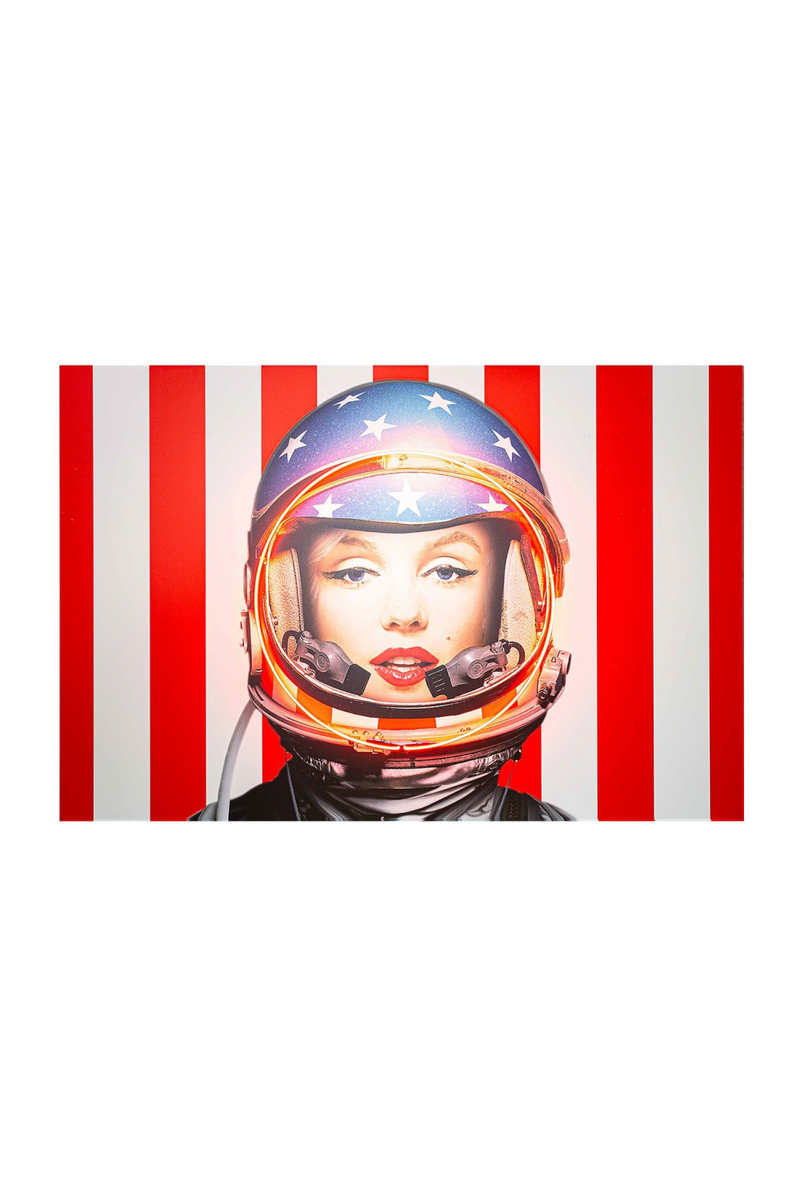 Néon LED rétro 182 x 122 cm | Andrew Martin Marilyn Astronaut | Meubleluxe.fr