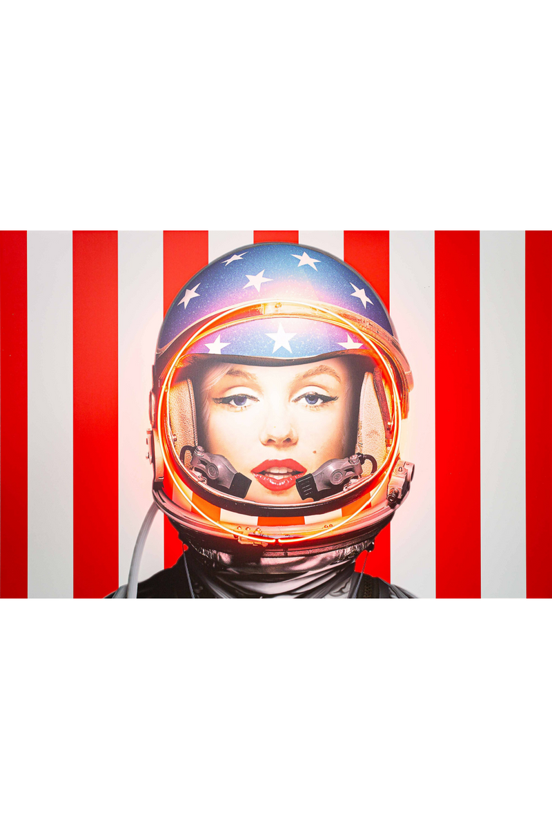 Néon LED rétro 150 x 100 cm | Andrew Martin Marilyn Astronaut | Meubleluxe.fr