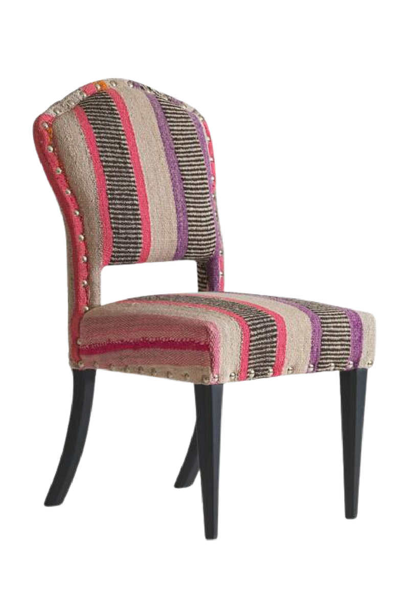 Chaise de salle à manger multicolore en laine | Andrew Martin Bacall | Meubleluxe.fr