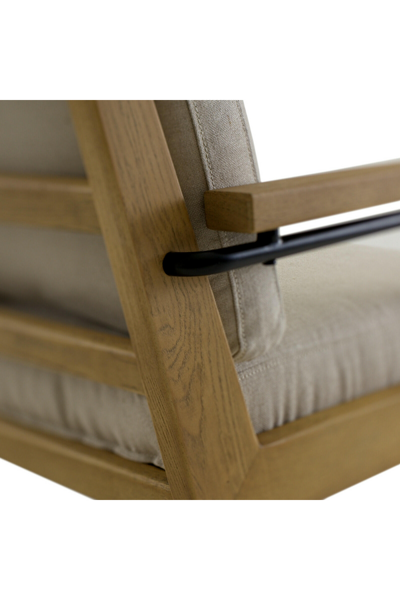 Chaise pivotante de bureau en bois | Andrew Martin Malik | Meubleluxe.fr