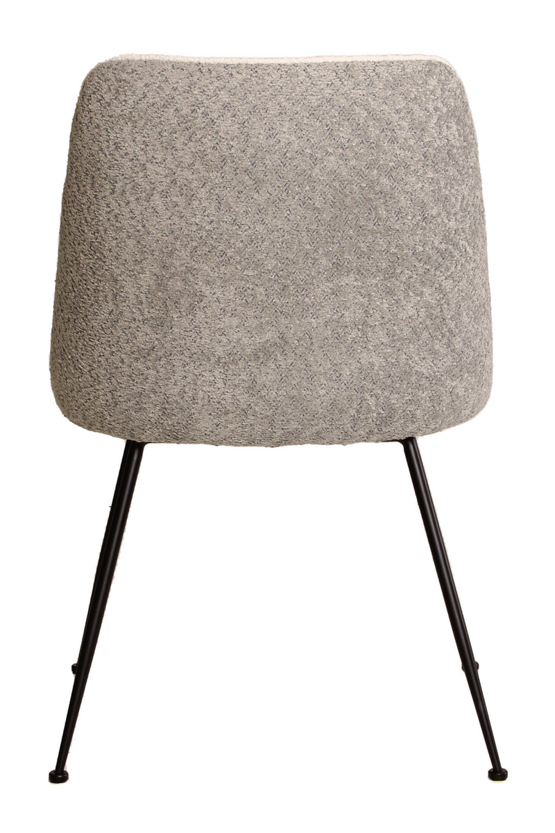 Chaise de salle à manger en tissu chenille grise | Andrew Martin Colina | Meubleluxe.fr