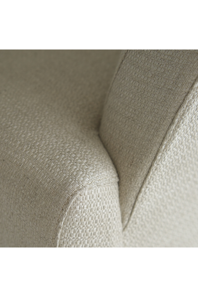 Fauteuil d'appoint en tissu blanc écru | Andrew Martin Victoria | Meubleluxe.fr