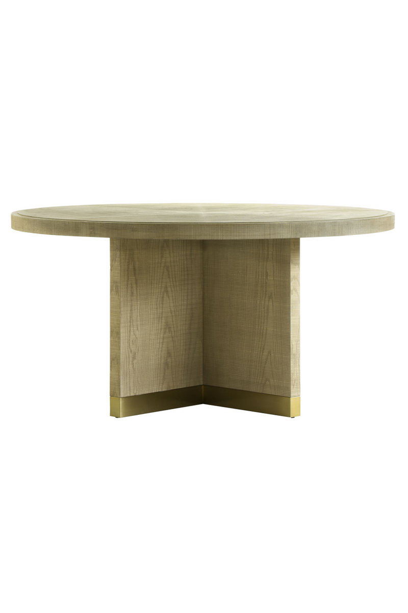 Table de salle à manger ronde en bois | Andrew Martin Raffles | Meubleluxe.fr
