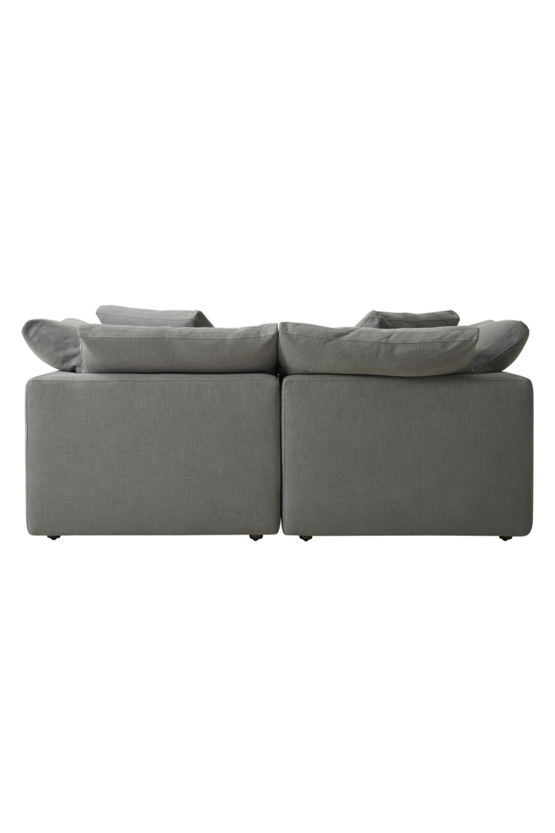 Canapé modulable en lin gris (module d'angle) | Andrew Martin Truman L | Meubleluxe.fr