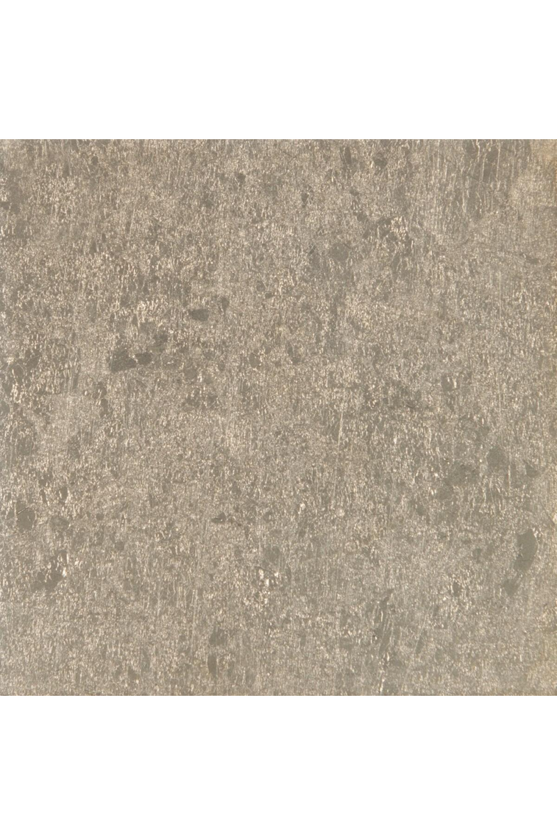 Table de chevet ronde en bois et pierre grise | Caracole Hang | Meubleluxe.fr