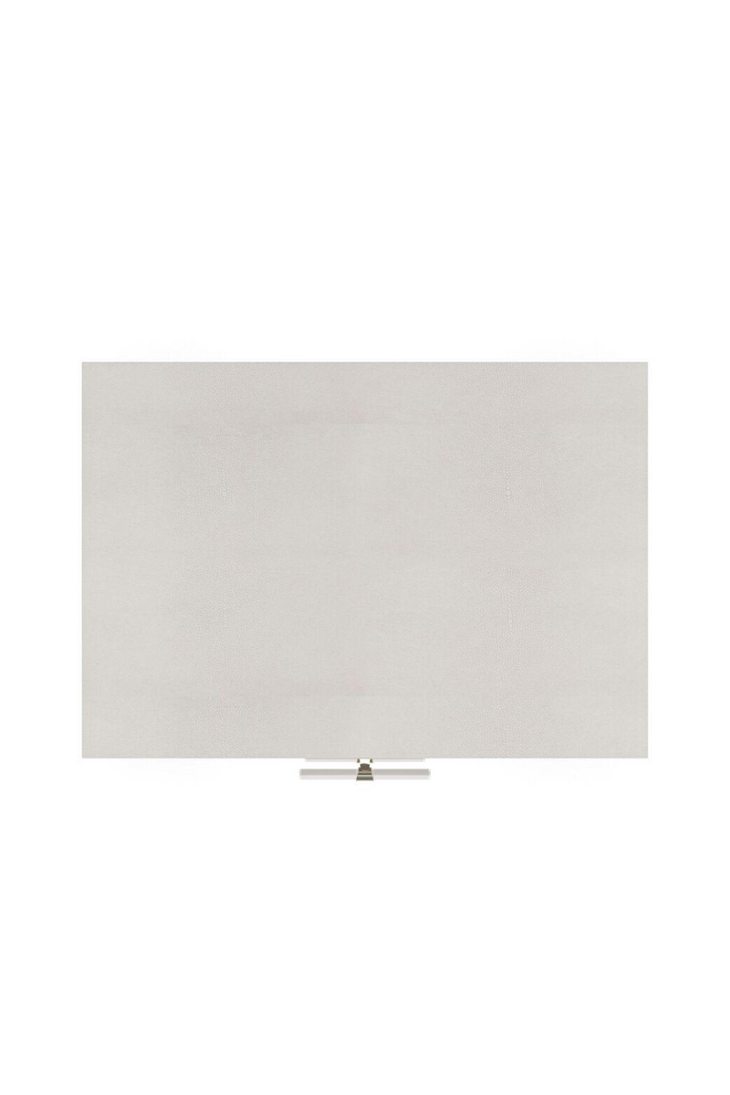 Table de chevet en galuchat gris | Caracole Acapella | Meubleluxe.fr