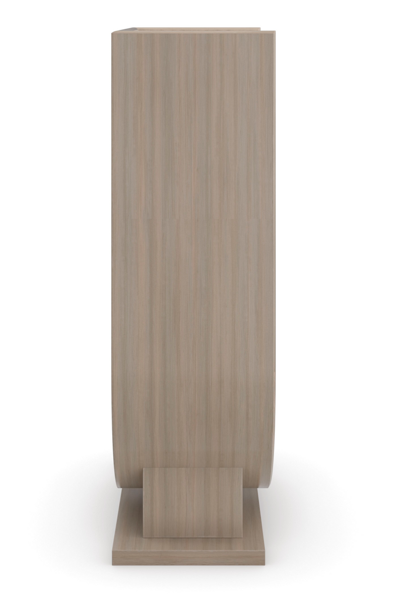 Commode verticale en bois clair | Caracole Amphora | Meubleluxe.fr