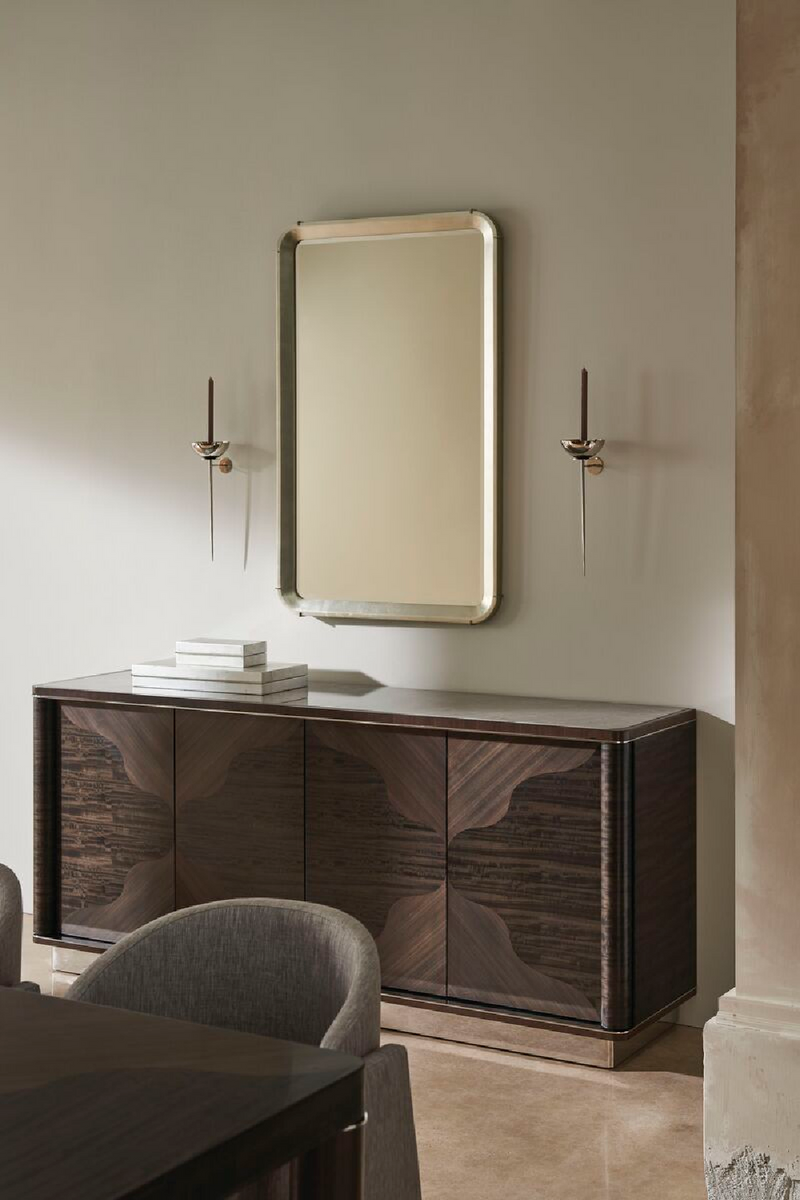 Table de salle à manger rectangulaire en bois d'eucalyptus | Caracole Mirror | Meubleluxe.fr