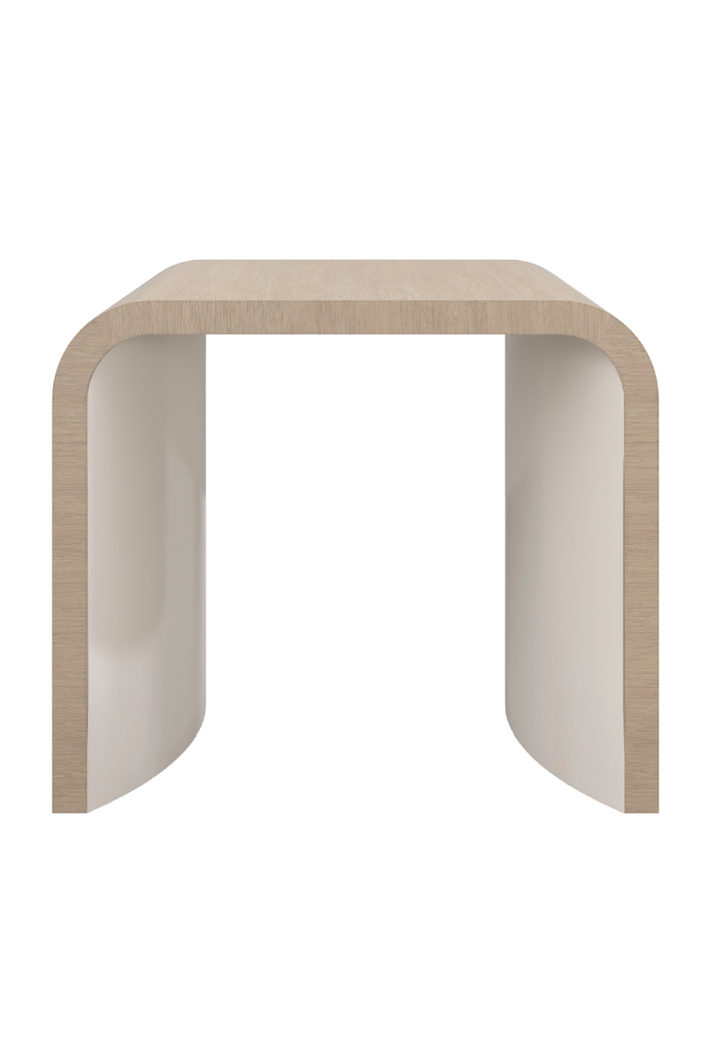 Table d'appoint incurvée en bois de chêne clair | Caracole Movement | Meubleluxe.fr