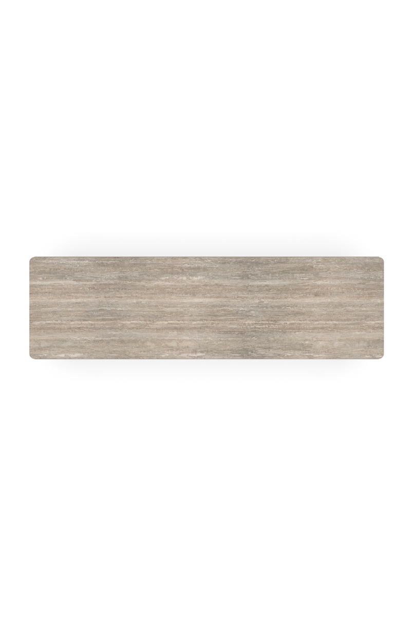 Commode en bois clair et travertin | Caracole Balance | Meubleluxe.fr