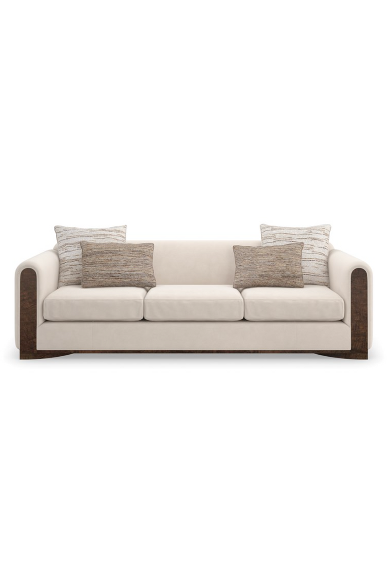 2 seater sofa in ivory fabric | Caracole Remix 